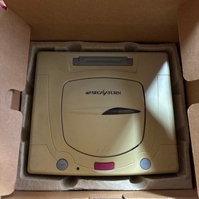 Sega Saturn HST-0014 Console + 2 Controllers Tested Working Japan