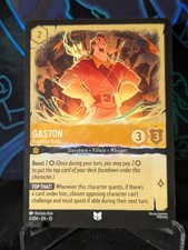 Gaston - Frightful Bully 2/204 Whispers In The Well Disney Lorcana Mom Foil