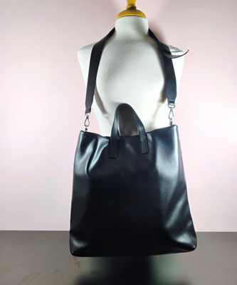 DKNY Black Logo Large Tote Shoulder/Crossbody Bag Detachable Strap Magnetic
