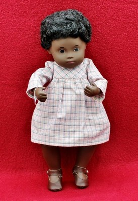 Vintage 12'' Sasha Doll Baby Black Cora 519, Tag, No Box,England.