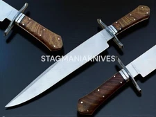 Top Crafted Handmade J2 Steel Battle Ready Hunting Arkansas Coffin Bowie Knife