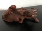 Antique Chinese Carved Wood Child on Water Buffalo — photo 1