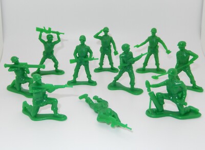 Lot Of 10 | Disney Pixar Toy Story | Green Army Men | Soldiers