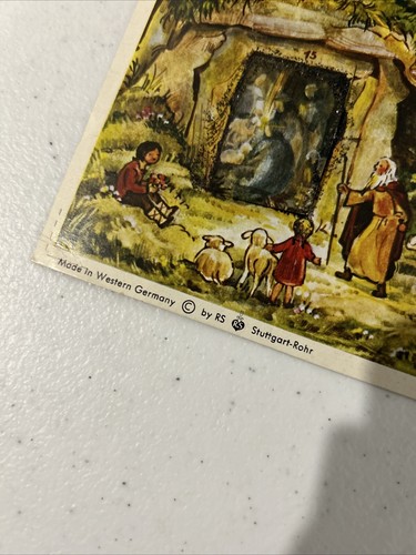 Vintage Paper Advent Christmas Calendar Western Germany By Stuttgart-Rohr - Picture 8 of 9