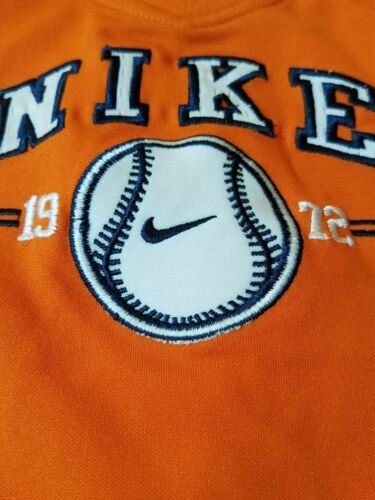 *NIKE Baby Boy's Orange, White & Navy Sleeveless Active Shirt Size 12 Months - Picture 2 of 7