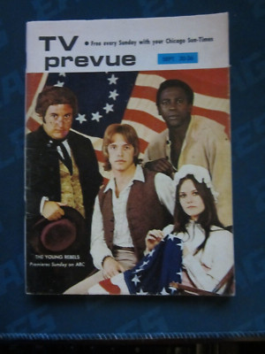 TV Prevue Magazine Regional Guide September 1970 The Young Rebels Premieres
