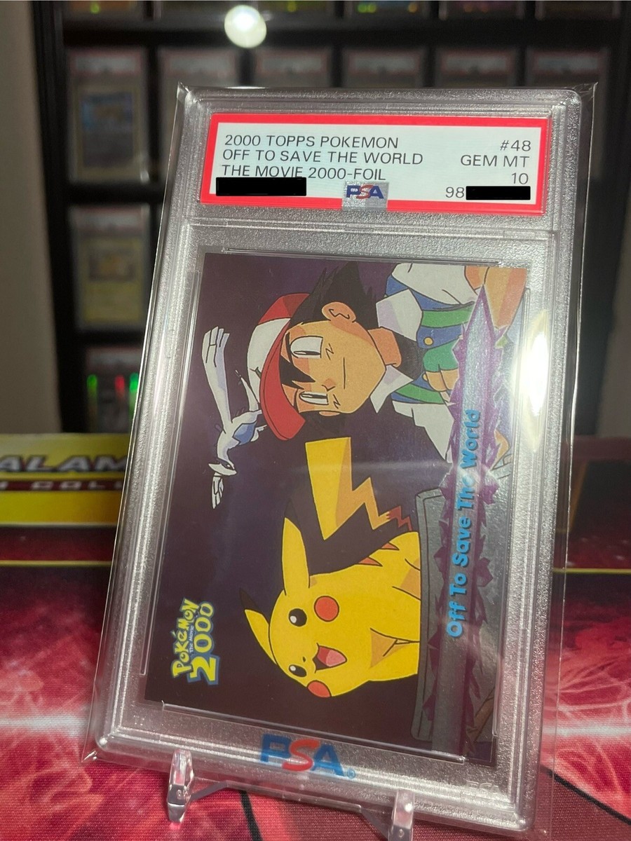 PSA 10 Off to Save the World Topps Pokemon TV Ash/Pikachu/Lugia