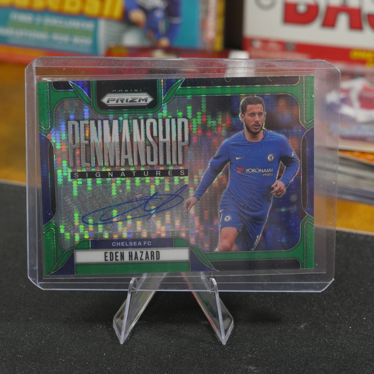 2024-25 PRIZM PREMIER LEAGUE EDEN HAZARD AUTO GREEN PULSAR