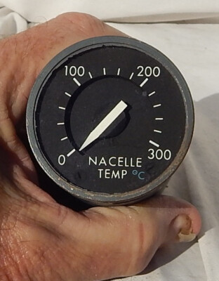 Boeing 747 Flight Engineer's Nacelle Temperature Indicator Gauge Instrument