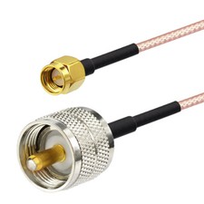 SMA Male to UHF PL259 Male 50-Ohm RG316 Coax Low Loss Jumper RF Coax Cable 200cm