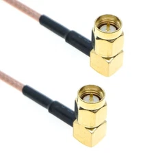 RG316 Cable SMA Male Right Angle To SMA Male 90° Connector lot RF Coaxial Jumper