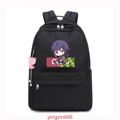 Anime Kimetsu No Yaiba Tomioka Giyuu Student Backpack School