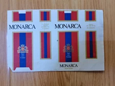 opened empty cigarette soft pack--84 mm-Brazil-Monarca