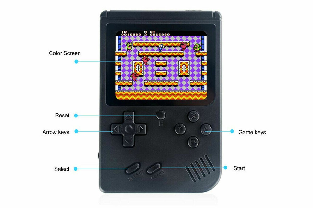 Bornkid Console Portatile Retrò 3 Pollici – 220 Giochi HD Integrati, Ricaricabile, Regalo Perfetto Per Bambini E Adulti (Blu)
