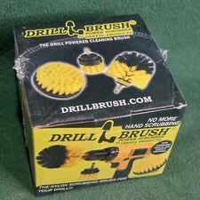Drill Brush Power Scrubber Attachment Set for Bathroom Surfaces Tub Shower Tile