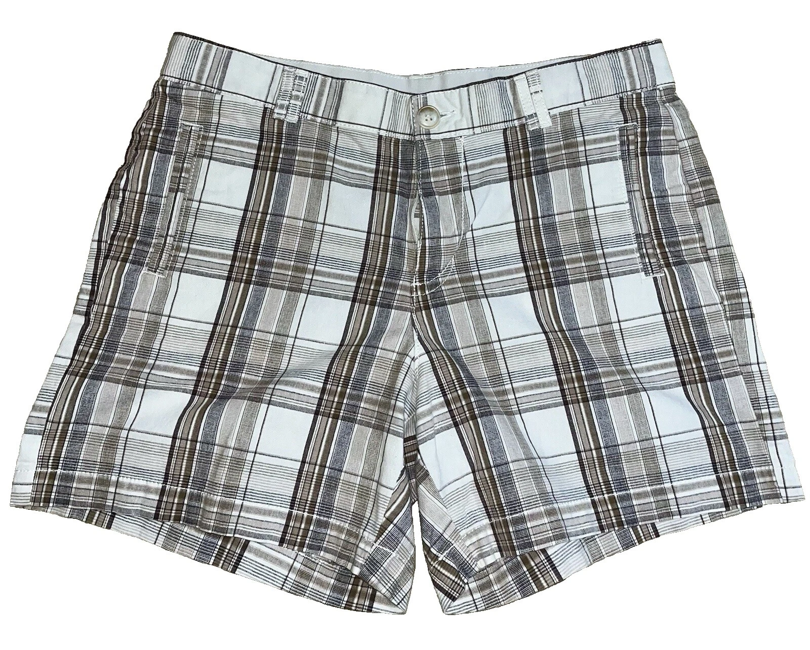 DOCKERS Cotton Blend Checked Shorts for Women