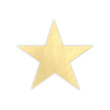 Unfinished Wooden Star Shape Cutout Blank Craft Stars Laser-Cut Wood for DIY