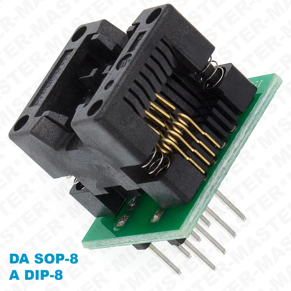 CH341A PROGRAMMATORE EEPROM FLASH BIOS 24 25 SERIES + CLIP + SOP-8 200-209mil - Immagine 4 di 4