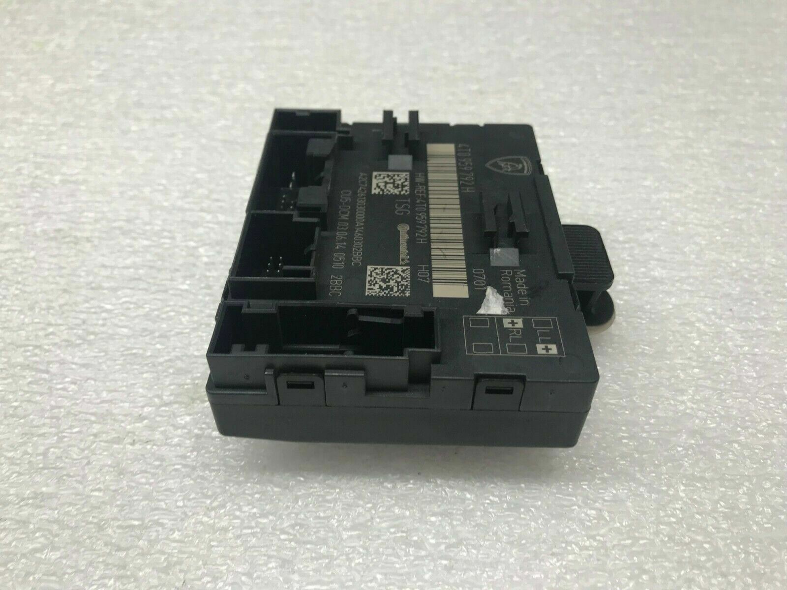 LAMBORGHINI HURACAN PASSGENER RH RIGHT DOOR CONTROL MODULE OEM 4T0959792H