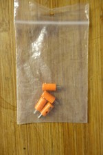 Runder Querlochstecker Orange 2,6mm für Mode...