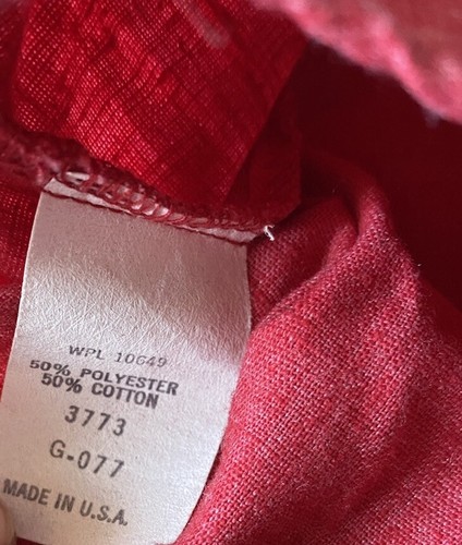 Vintage Montgomery Ward Bib Dress Shirt Men’s 15-33 Red Wood Buttons Made In USA - Picture 11 of 21
