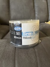 Spin-X CD-R 32X 80 Min 700mb 50 Pack blank media compact disc CDR Spindle