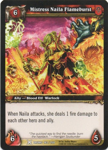 WOW World Of Warcraft CCG Drums Of War 2008 Individual Trading Cards - Picture 98 of 141