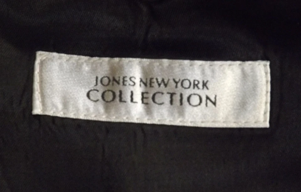 Jones New York Suit 44R Gray Blue Striped 36x29 Pants 100% Wool 3 Btn Jacket - Image 4 of 4