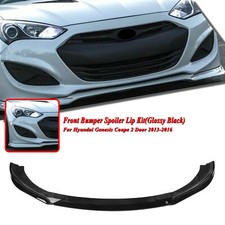 Gloss Black Car Front Spoiler Lip Splitter For Hyundai Genesis Coupe 2013-2016