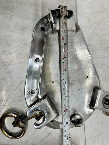 Par de ventanas antiguas de ojo de buey de aluminio de barco antiguo de monta... - Imagen 8 de 11