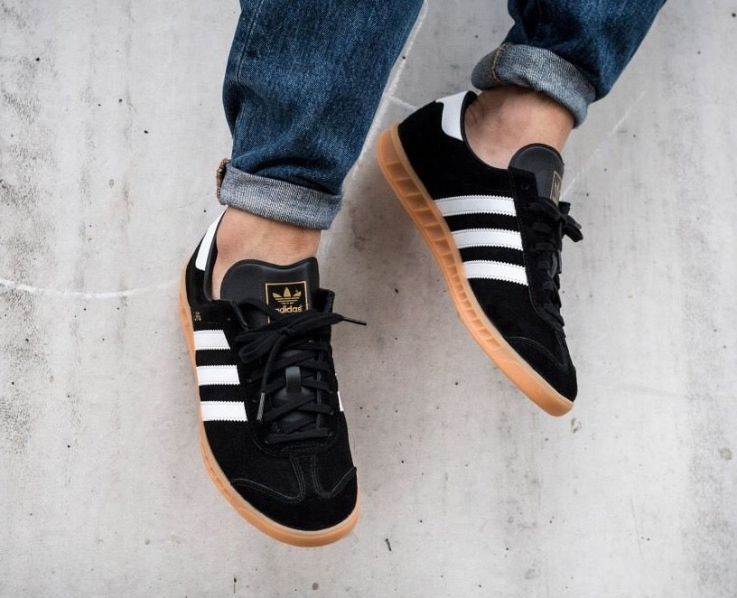Nuove adidas amburgo velluto nero / bianco ciuffo uomini 8,5 spezial samba Nuove adidas amburgo velluto nero nero nero / bianco ciuffo uomini 8,5 spezial samba e6b280