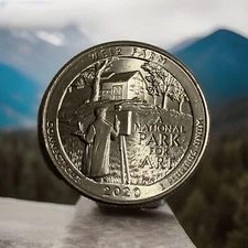 2020 D Weir Farm National Historic Site Connecticut Quarter