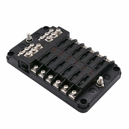 12-Way Blade Fuse Box Block Holder LED Indicator 12V 32V Car Marine Waterproof - Picture 17 of 18