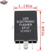 Turn Signal Hazard LED Warning Flasher Relay EP27 FL27 No Fast Hyper-flash 5-Pin