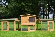 Kaninchenstall Hasen Stall Sheriff mit Auslauf Freilauf Gehege Kaninchen Käfig