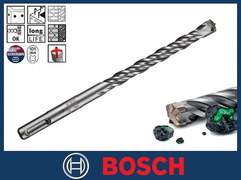 Bosch Sds Plus 5X Masonry &Amp; Concrete Hammer Drill Bit 4 Flute Design  5Mm -16Mm | Ebay