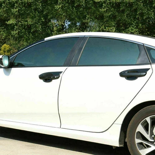 Cubierta de tazón de manija de puerta exterior de fibra de carbono 4X para Honda Civic 2016-2021 - Imagen 4 de 9