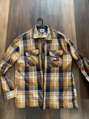 Tommy Hilfiger Tommy Jeans Men's Full Zip Multi Plaid Overshirt