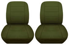 Front Set Seat Covers For Jeep Cj5cj7 Low Back Bucket Seats Green Front Set Seat Covers For Jeep Cj5cj7 Low Back Bucket Seats Green