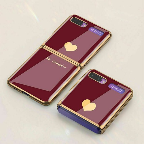 Glass Protective Back Cover Anti-fall Case for Samsung Galaxy Z flip/F7000/F7070 - Zdjęcie 32 z 36