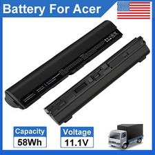 6 Cell 756 Battery for Acer Aspire One 725 AO756 AL12X32 AL12A31 AL12B31 AL12B32