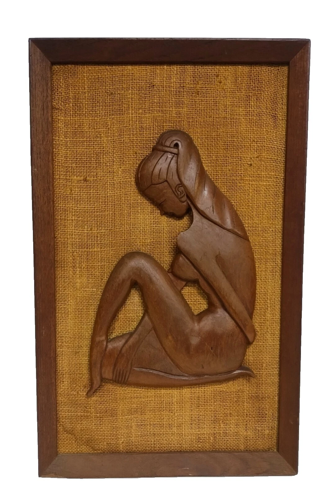 木材女士艺术雕塑