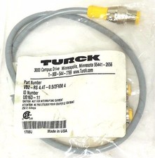 NEW TURCK U0163-11 MOLDED TWIN JUNCTION VB2-RS 4.4T-0.5/2FKM 4, 250V, 4AMP