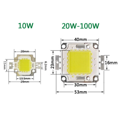 10w 20w 30w 50w 100w LED chip rgb cob DC 12V 36V leuchte blau licht Flutlicht