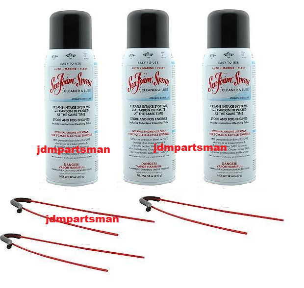 3 PACK SS14 Sea Foam Spray Quick Acting Top Engine Cleaner & Lube 12