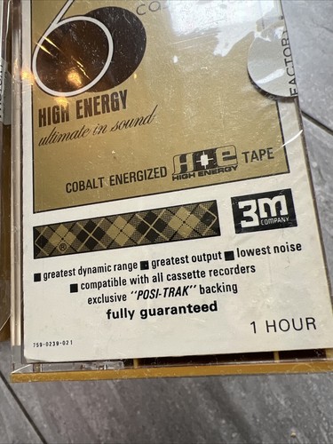 (2) Scotch Type 1 Tape Bias 60 Blank Cassette Tape ME -C-60 NOS Sealed Vintage - Picture 6 of 9