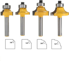 1/4'' A set woodworking milling cutter trimming knife edge trimmer router bit