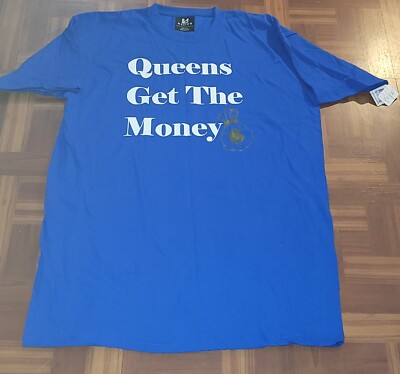 QUEENS GET THE MONEY SHIRTS NEW Blue & White size 3 X