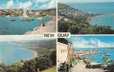 Postkarte New Quay Multiview Cardiganshire My Ref ZD