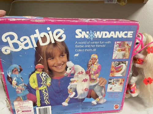 1991 Barbie Snowdance Winter Horse Mattel Jingles With Box Most Accessories - Picture 7 of 17